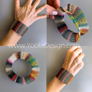 WIre crochet cuff multicolor -oreintal -Yooladesign
