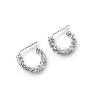 Huggie Earrings - Huggie Hoop Earrings - Silver Huggie Earrings by YoolaDesign