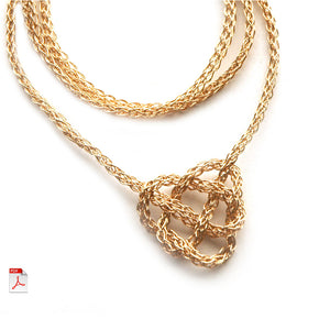 celtic knot heart necklace pattern - Yooladesign