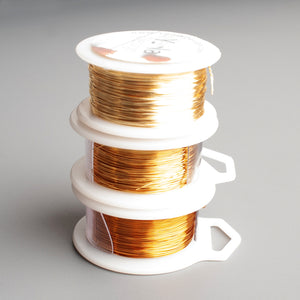 Craft Wire - ALL gold - 3 shades of gold  - Extra long spools - 120 feet each