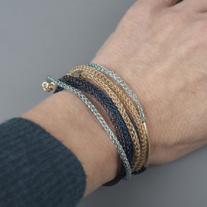 Layering Bracelet  - Wire crochet jewelry pattern - Yooladesign