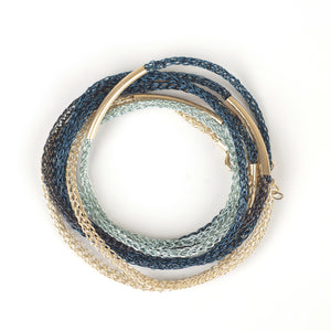 Curved Tube Beads - perfect for the layering bracelet pattern - Yooladesign