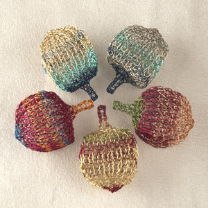 Multicolor Wire Crochet Dreidel , Unique Handmade Judaica - Yooladesign