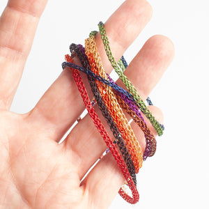 rainbow layered bracelet - yooladesign