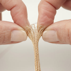 Double knit Wire Crochet PDF pattern, wire crochet tutorial , jewelry making instructions - Yooladesign