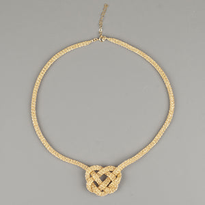 BOLD celtic heart necklace wire crochet DIY KIT - Yooladesign
