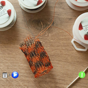 Checkered pattern - wire Crochet pattern - YoolaDesign