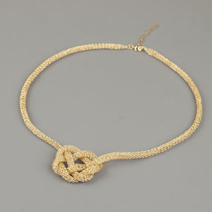 bold Celtic heart knot necklace pattern- Yooladesign