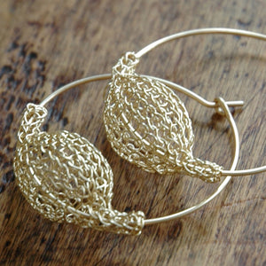 Gold Hoop Earrings - Yooladesign