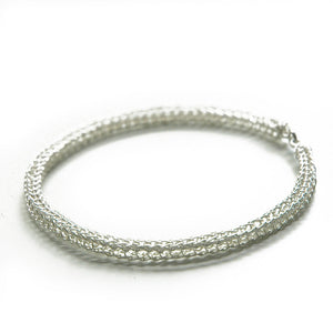 Silver Bangle bracelet , handmade bangle - Yooladesign
