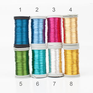 NEW shades coated copper Wires , 65 feet spools, limited stock of each color ! - Yooladesign