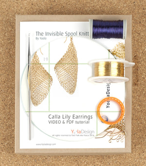 How to Crochet Calla lily earrings with wires