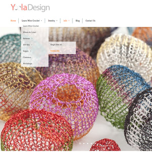 Website facelift - It's all about wire crochet ;)
