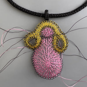 a wire crocheted activist art and activism  