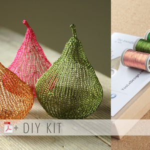 How to wire crochet a Pear - DIY kit