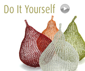 How to wire crochet a Pear - DIY kit