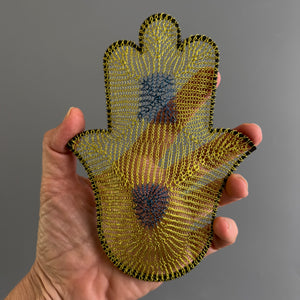 HAMSA Wire Crochet in hand - YoolaDesign