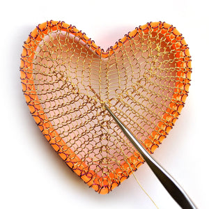 Large heart Wire Crochet pattern , YoolaDesign