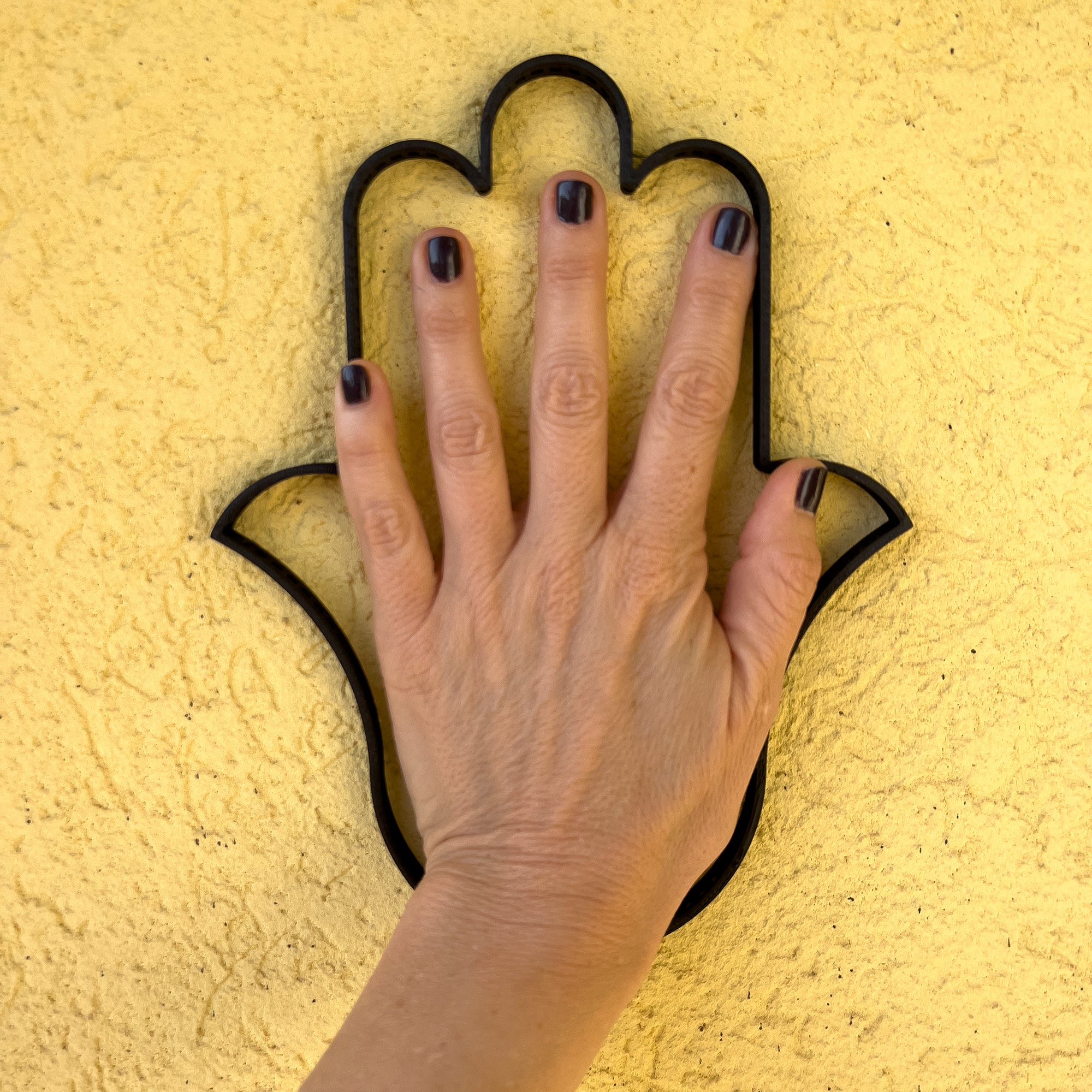 Telar de alambre de ganchillo HAMSA - Mano de Fátima - Mano de Miriam - YoolaDesign