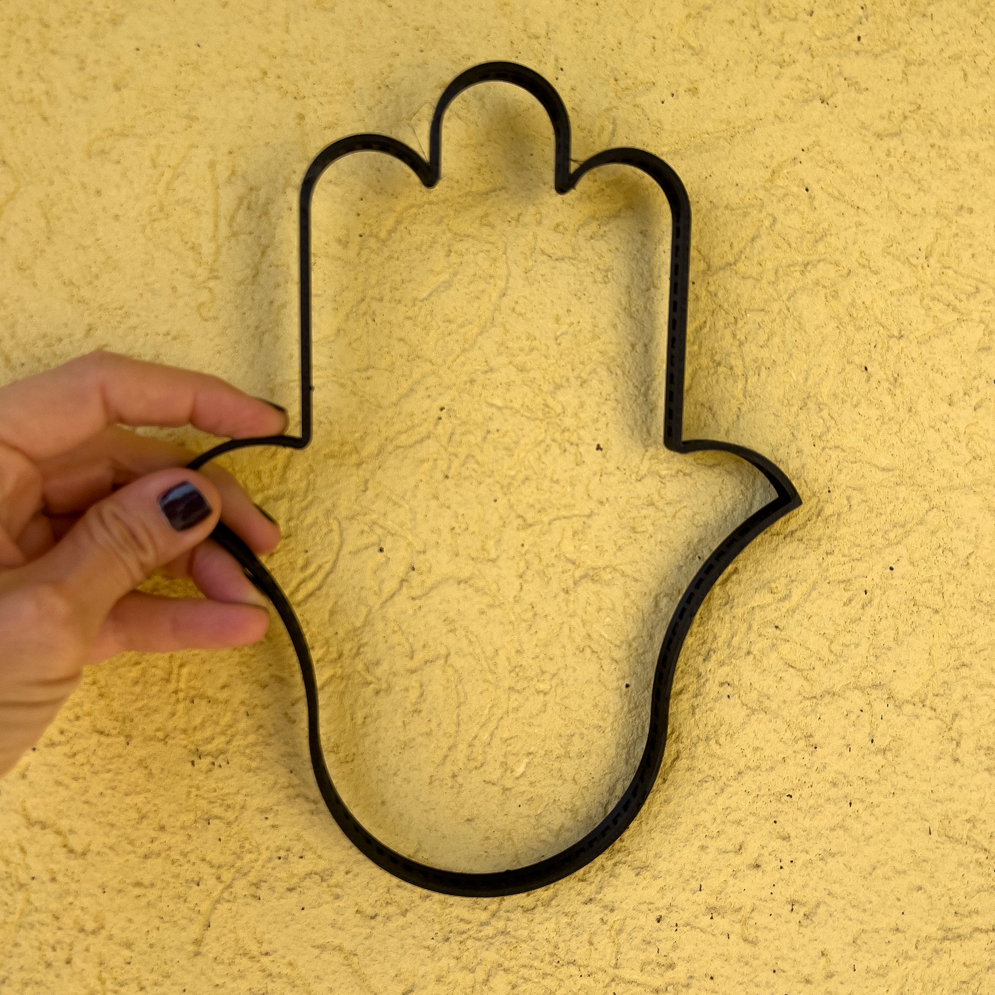 Telar de alambre de ganchillo HAMSA - Mano de Fátima - Mano de Miriam - YoolaDesign