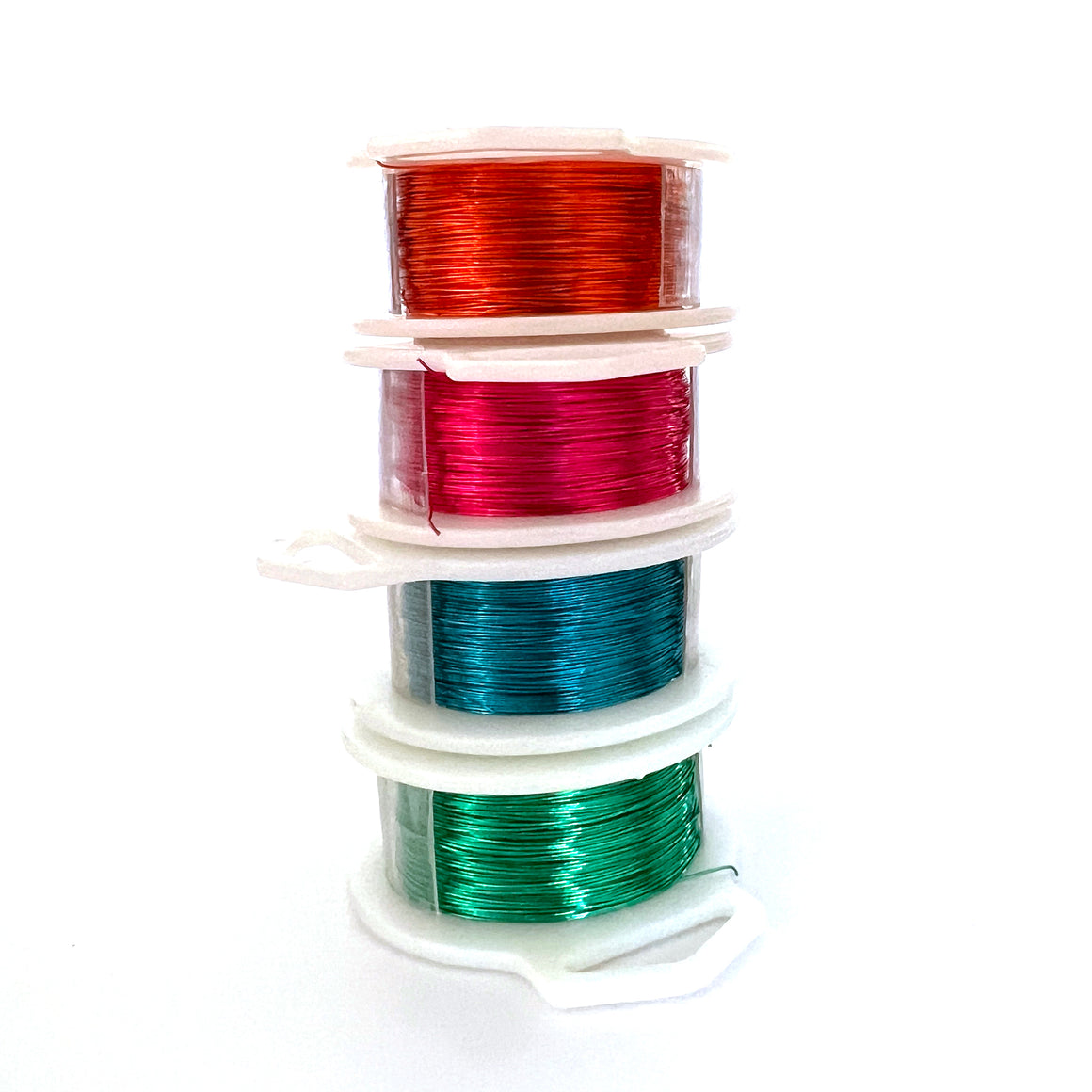 Craft Wire -  BOLD Summer 2023 colors - Extra long 4 spools - 120 feet each
