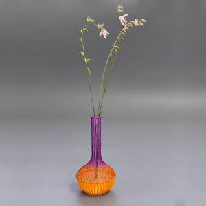 Wire crochet Bud Vase for fresh flowers - Wire crochet home decor kit - Yooladesign
