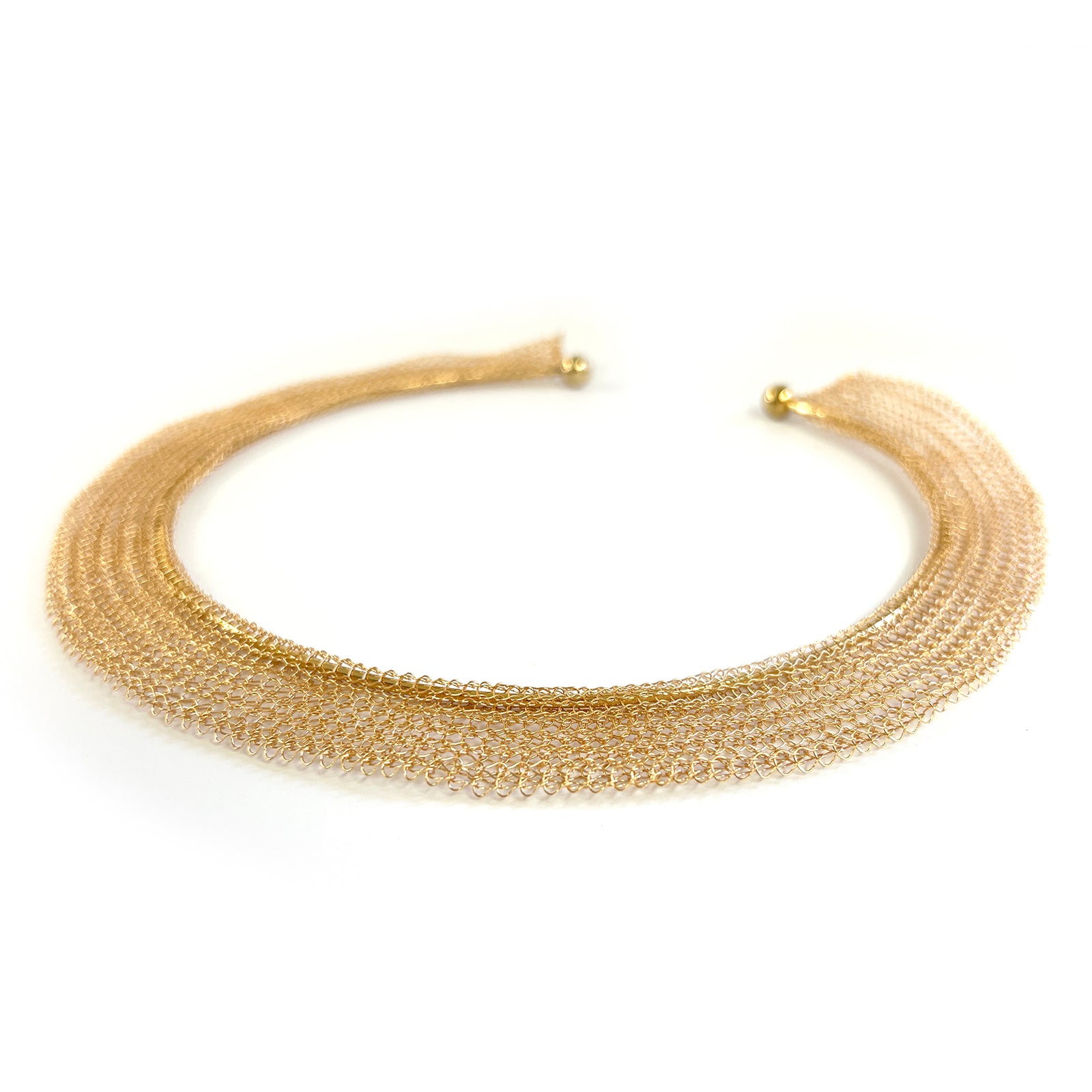 Collana con colletto in metallo grezzo