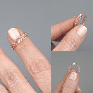 wire crochet jewelry, rings