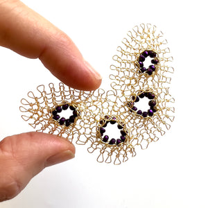 hwo to crochet a beaded butterfly - YoolaDesign