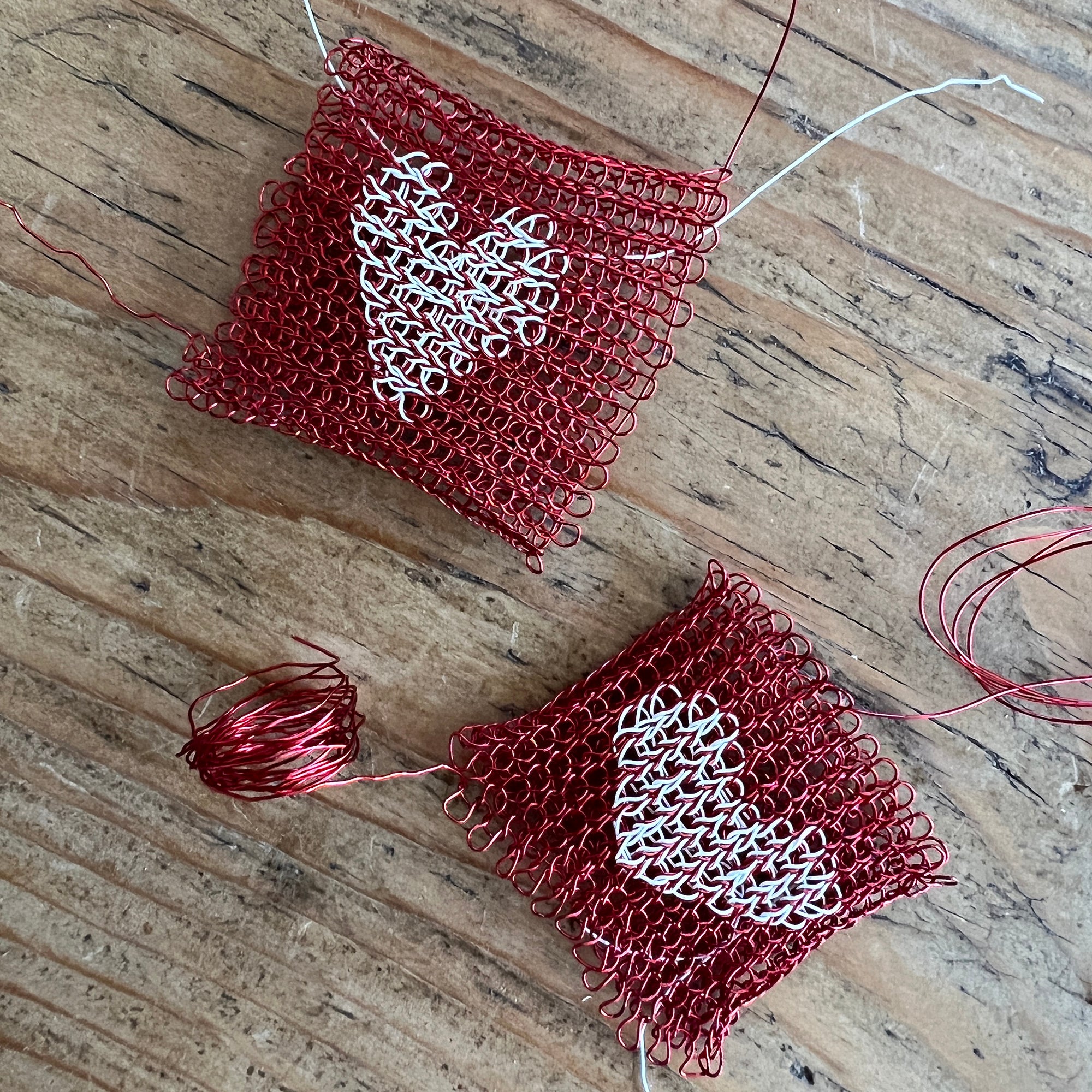 Color Pattern Class - wire crochet Polca Dots and more
