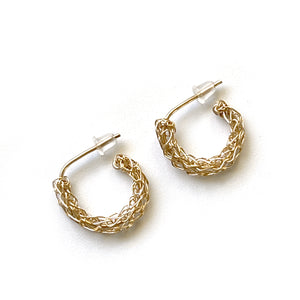 Huggie Earrings - Huggie Hoop Earrings - Gold Huggie Earrings - Huggie hoops in Gold-YoolaDesign