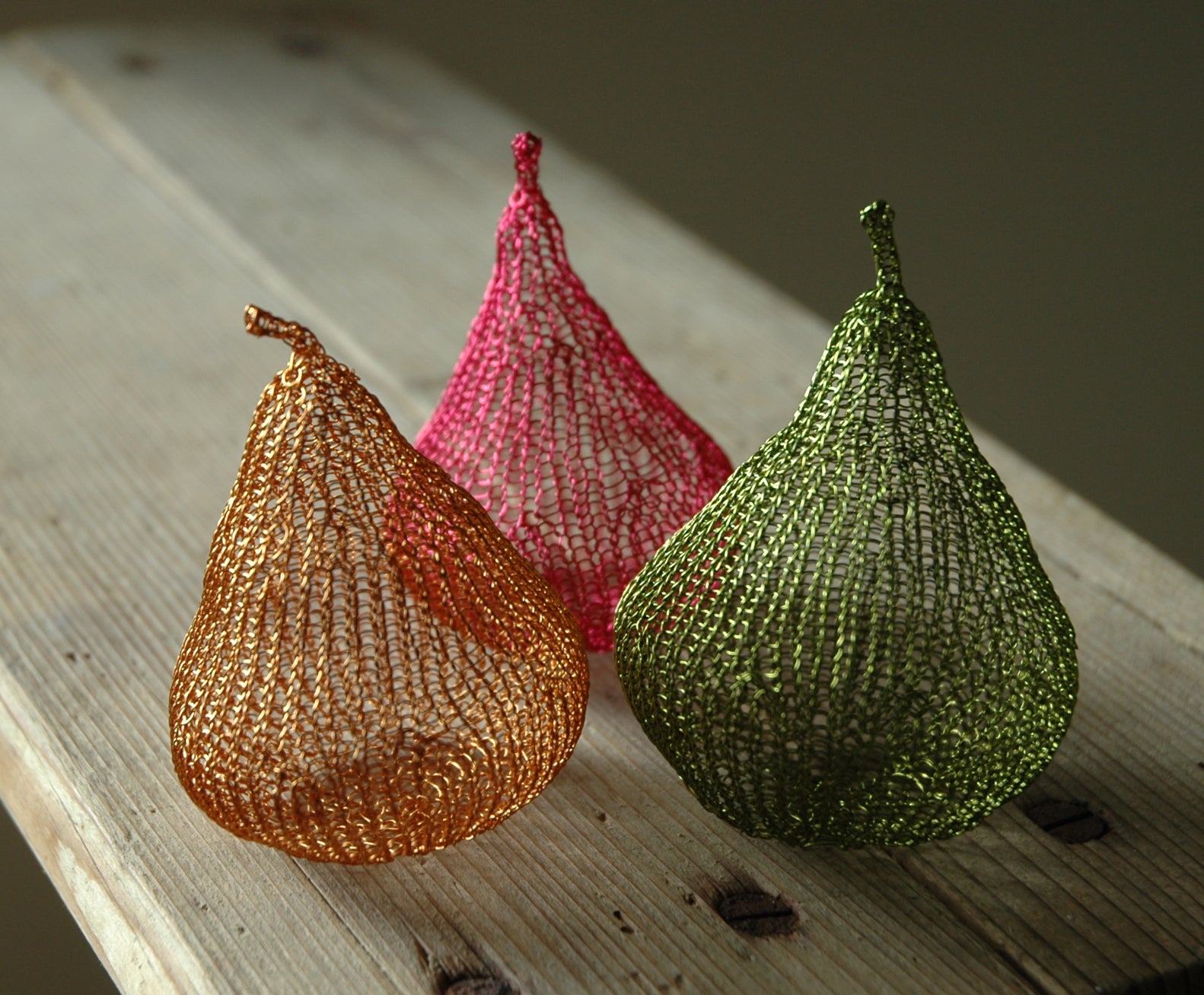 How to wire crochet a Pear - DIY kit