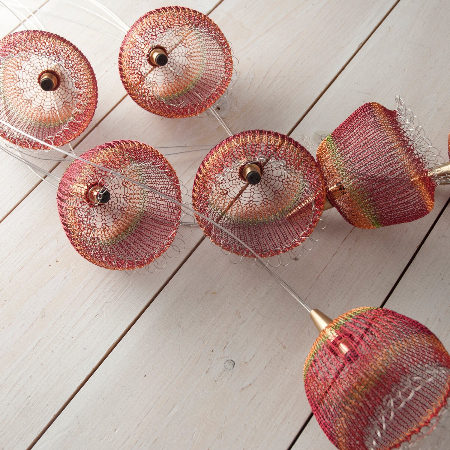 Wire crochet Lampshades kit , video tutorial , supply and tools