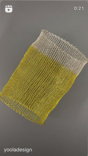 Ripple Cuff Bracelet wire crochet pattern