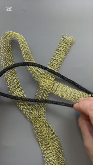 COZY Two Tone Necklace - Wire Crochet Tutorial