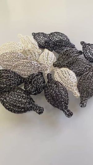 Forniture per la creazione di gioielli unici - Perline POD all'uncinetto riempite in oro rosa