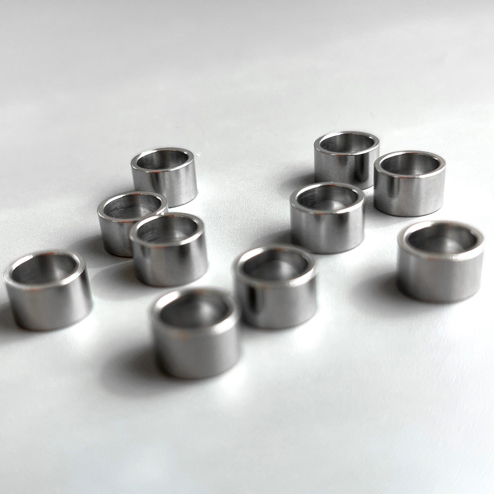 Perline tubolari in acciaio inossidabile per il bracciale Bangle spesso