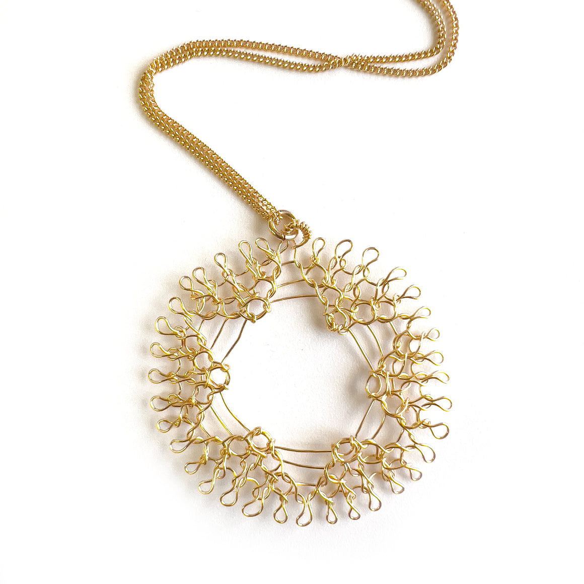Star of David necklace for woman - Gold Magen David pendant- YoolaDesign