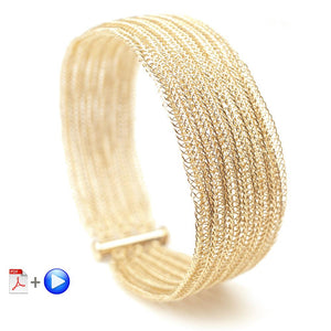double knit wire crochet bracelet pattern - Yooladesign