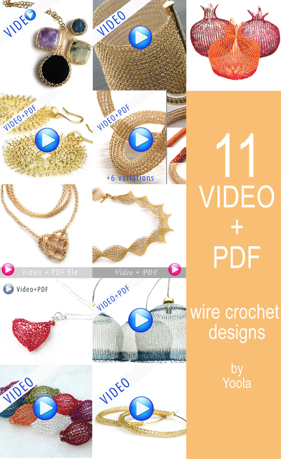 Extended Wire Crochet patterns - Yooladesign