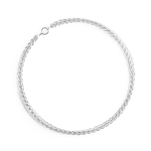 Three silver wire crocheted bangles , handmade , unique design , urban jewelry - Yooladesign