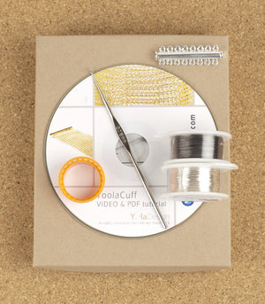 DIY Silver Cuff  Jewelry Kit , tutorial, tools , supply - Yooladesign