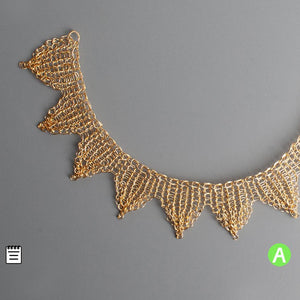 sun necklace crochet pattern - Yooladesign
