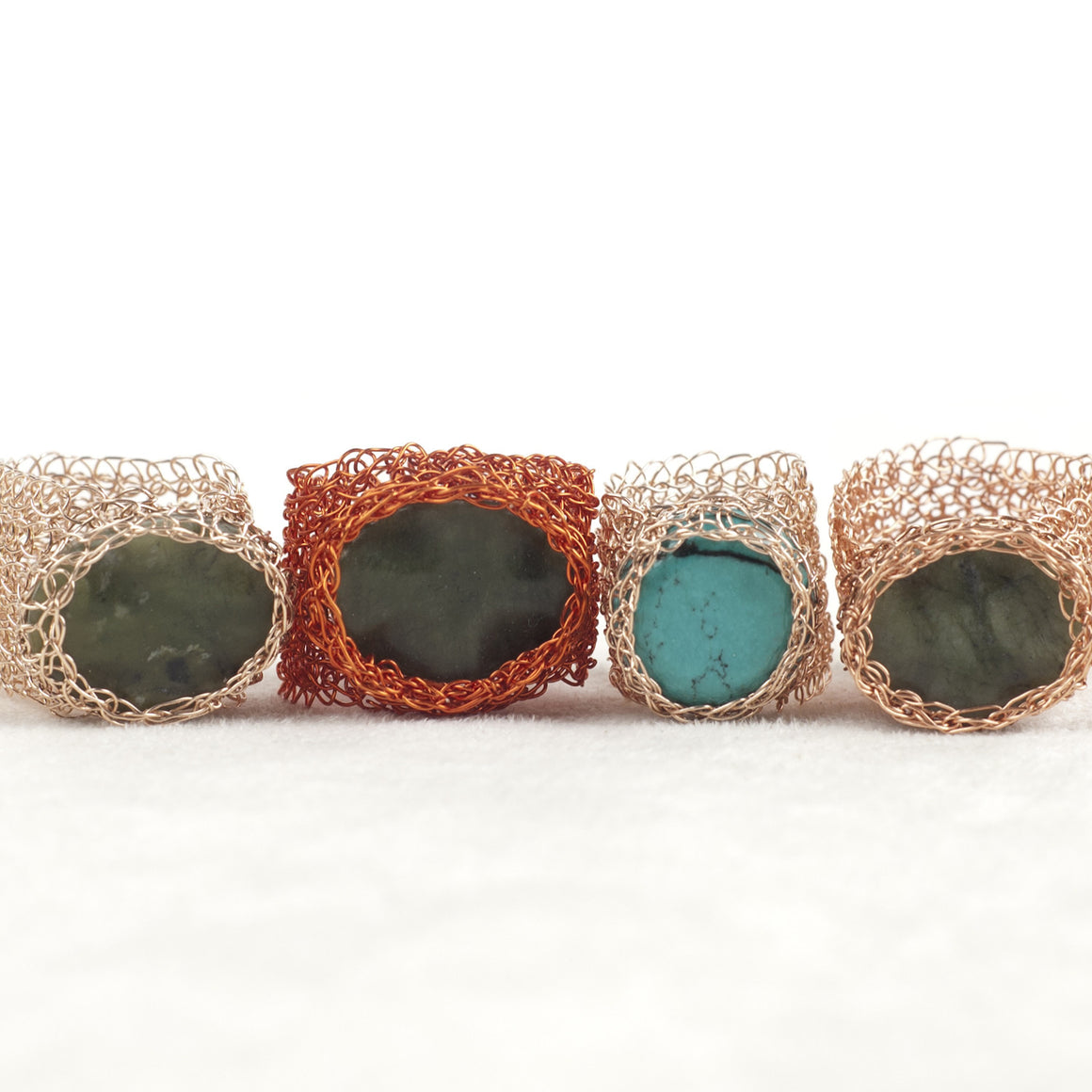 BOHO Stone ring - Jade ring - Yooladesign