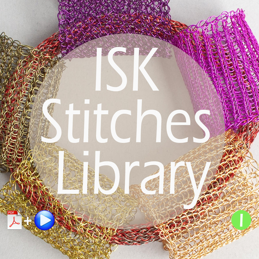 ISK stitch library - 8 wire crochet stitches