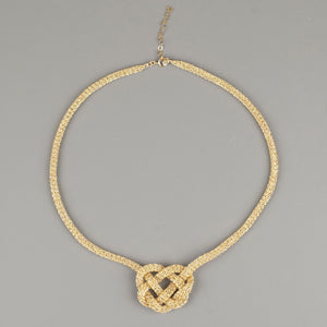 bold Celtic heart knot necklace pattern- Yooladesign