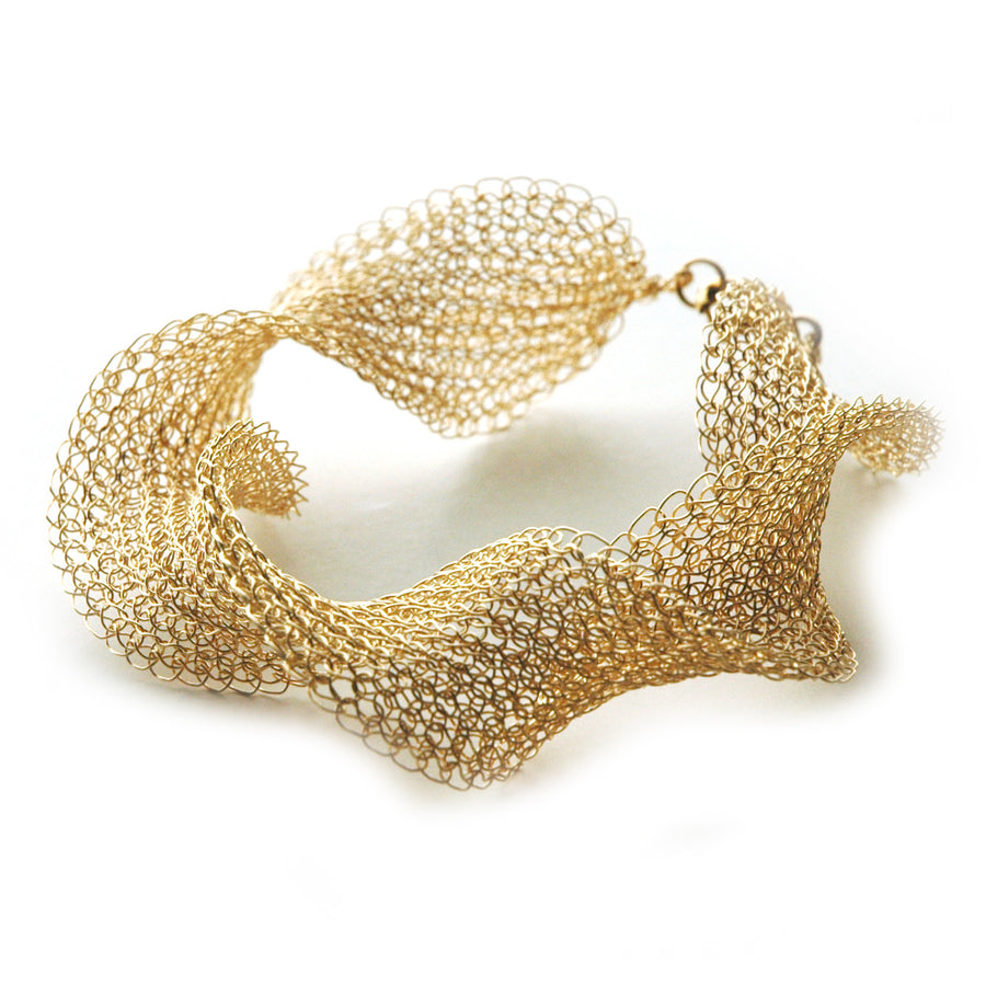 INFINITY Wire Crochet Gold Bracelet - Yooladesign