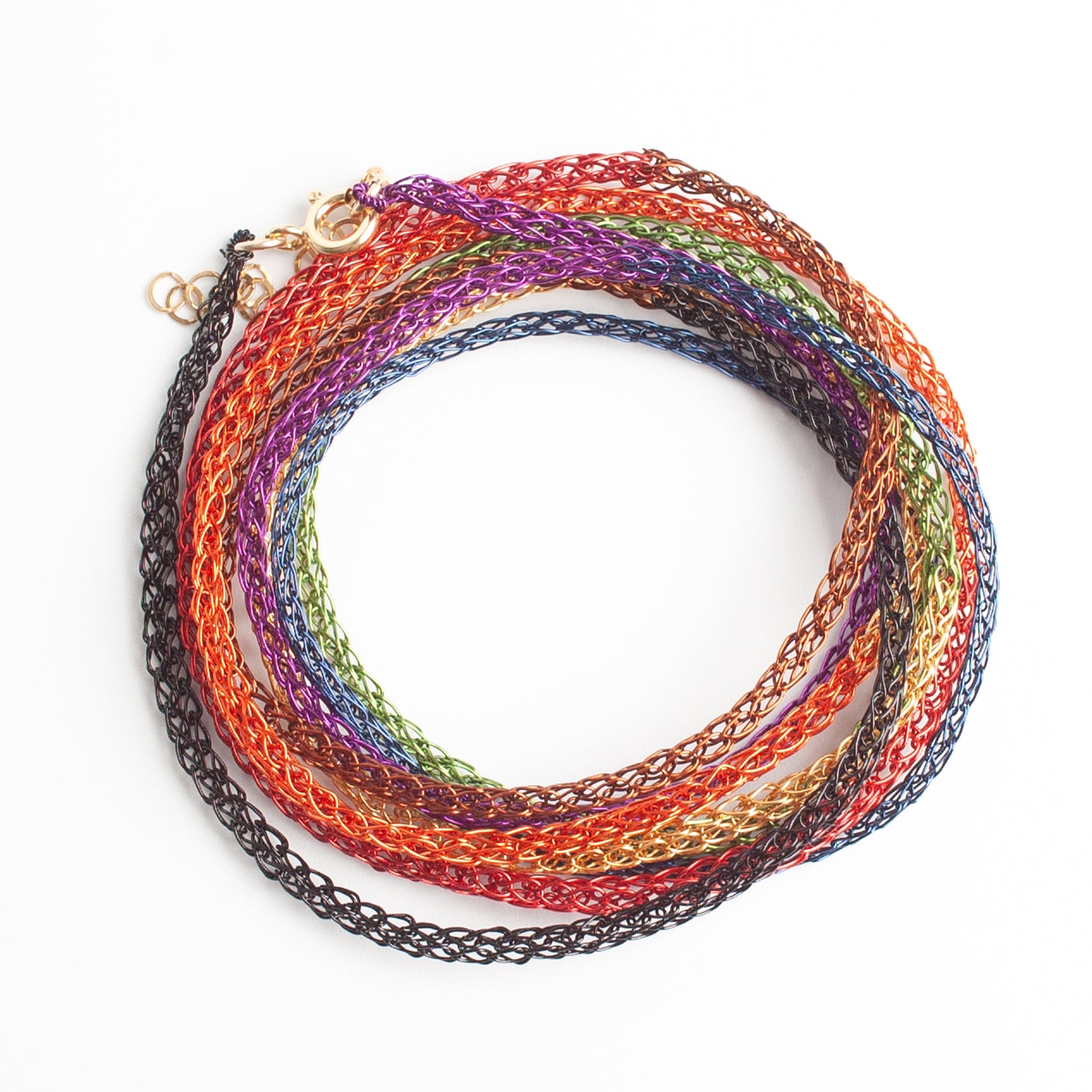 rainbow layered bracelet - yooladesign
