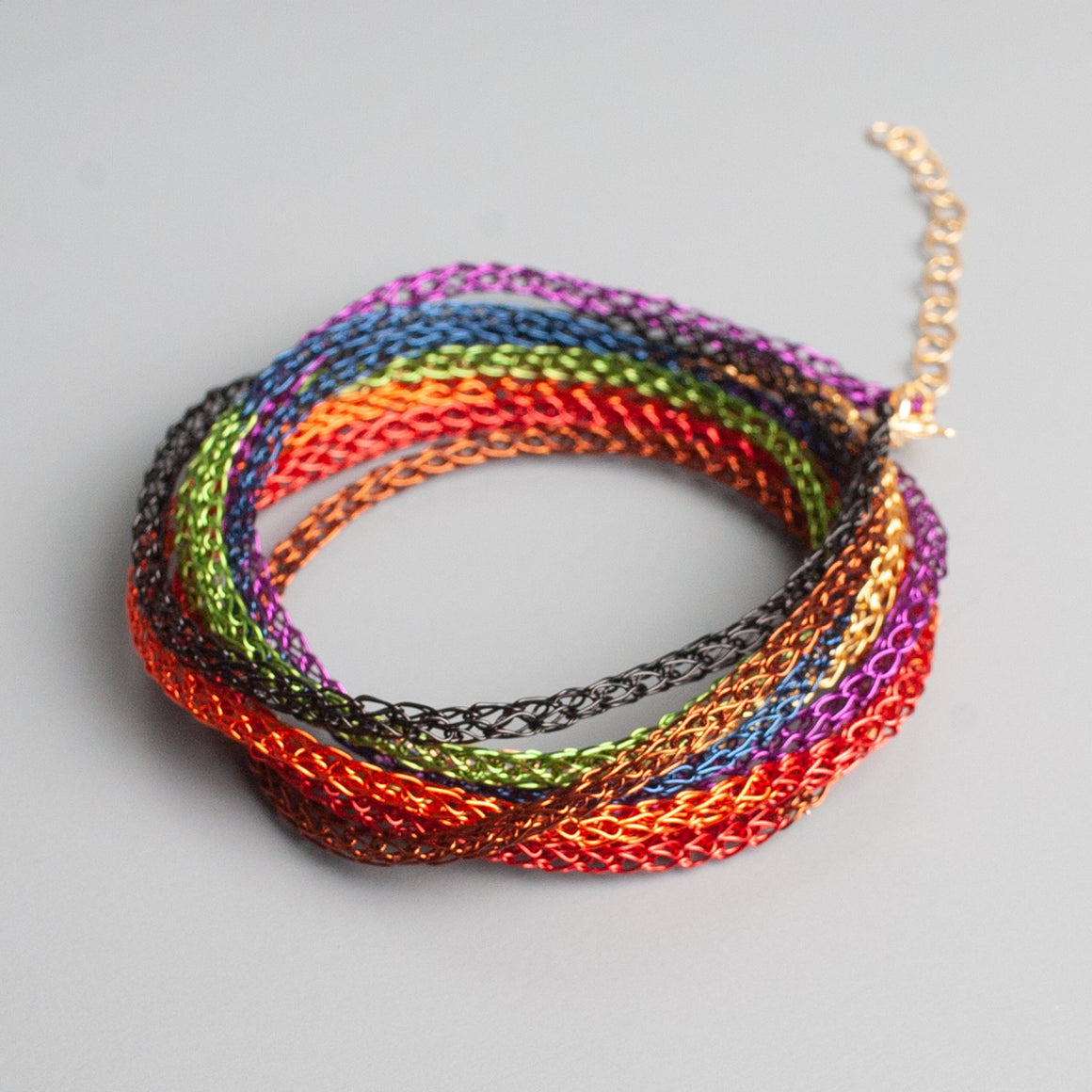 rainbow layered bracelet - yooladesign