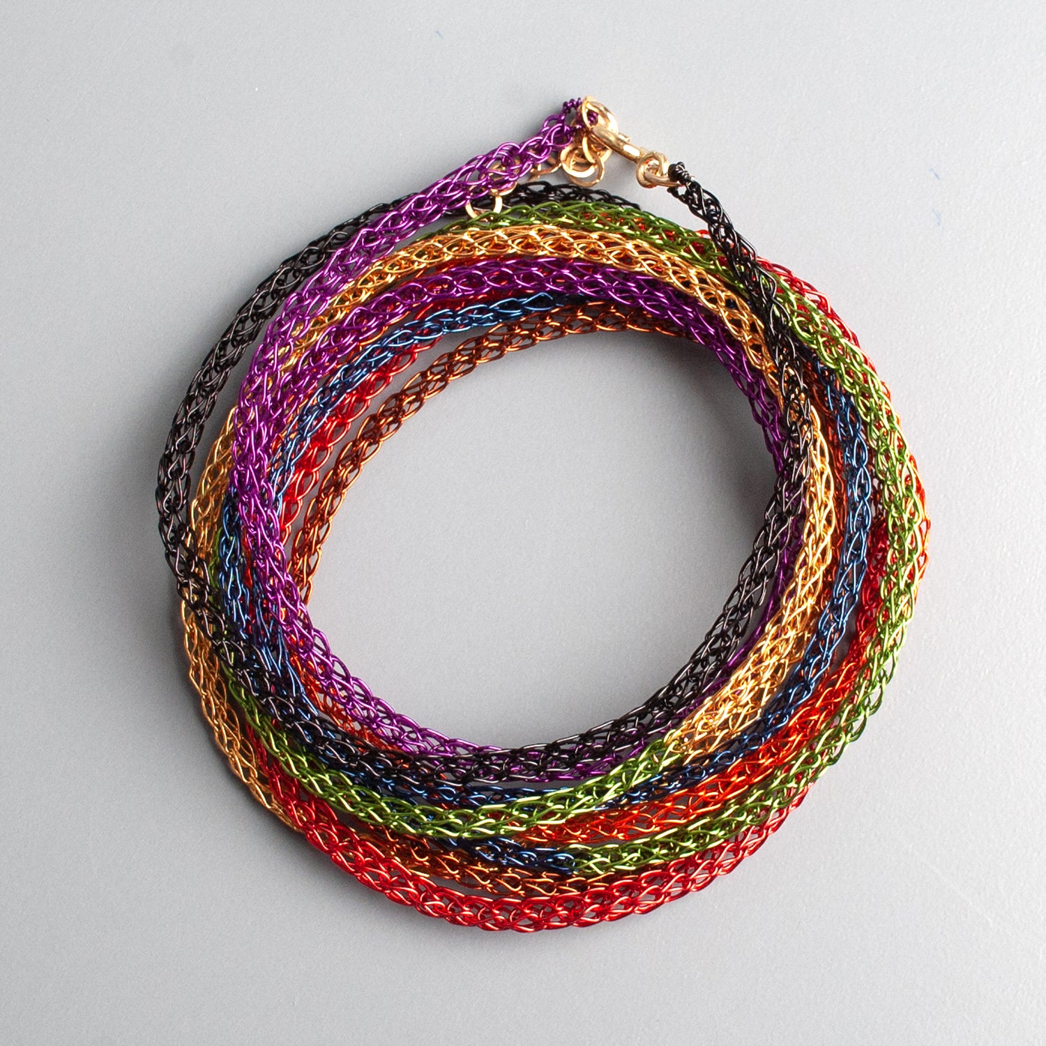rainbow layered bracelet - yooladesign